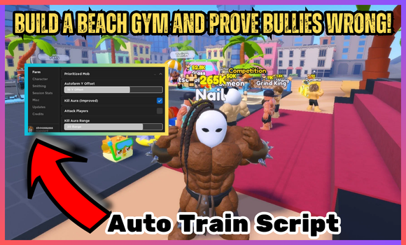 Build a Beach gym and prove bullies wrong! scripts