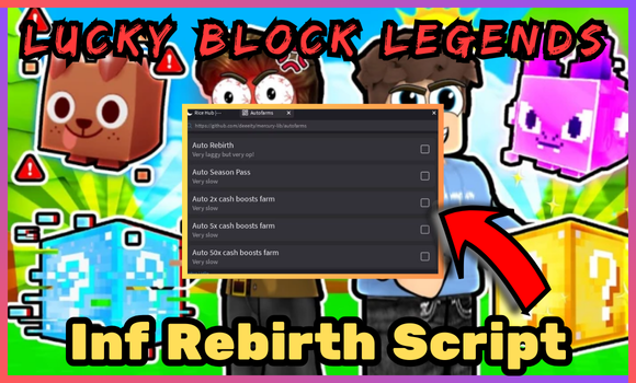 Lucky Block Legends Classic! scripts