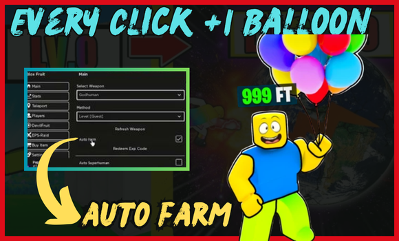 Every Click +1 Balloon scripts