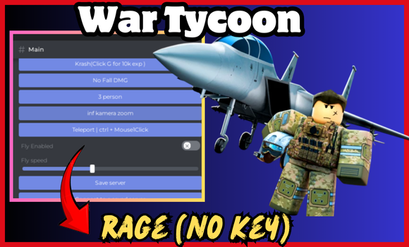 [F-15] War Tycoon Script Pastebin (April 2025) | No Key