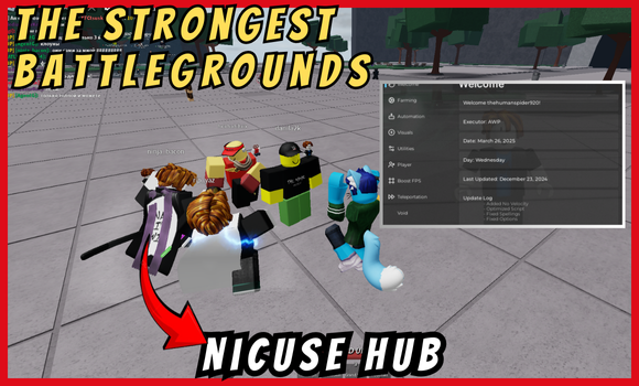 The Strongest Battlegrounds Script (May 2025) | Nicuse Hub
