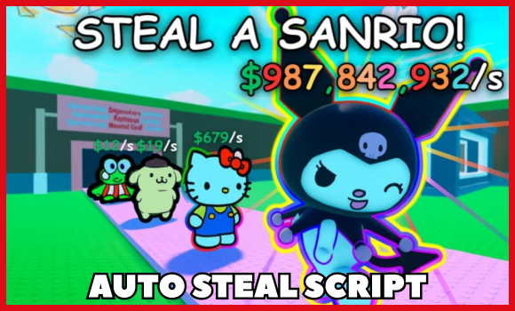 [🩸🌙] Steal a Sanrio 🎀 Script Roblox | Auto Complete Steal