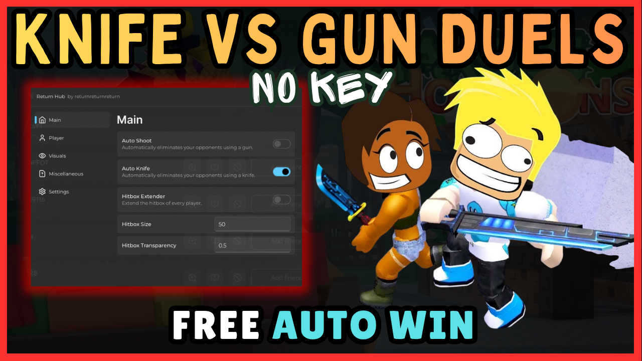 Knife VS Gun DUELS script