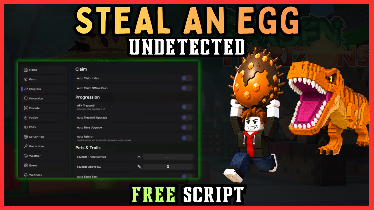 Roblox Steal An Egg script