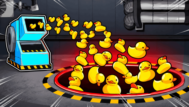 Fill a hole with a million ducks Script
