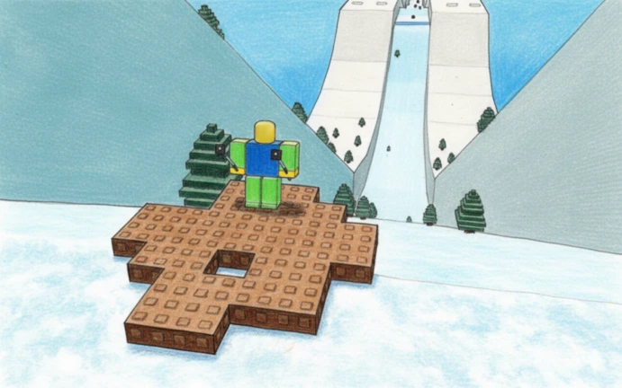 Make A Sleigh & Slide Downhill Script